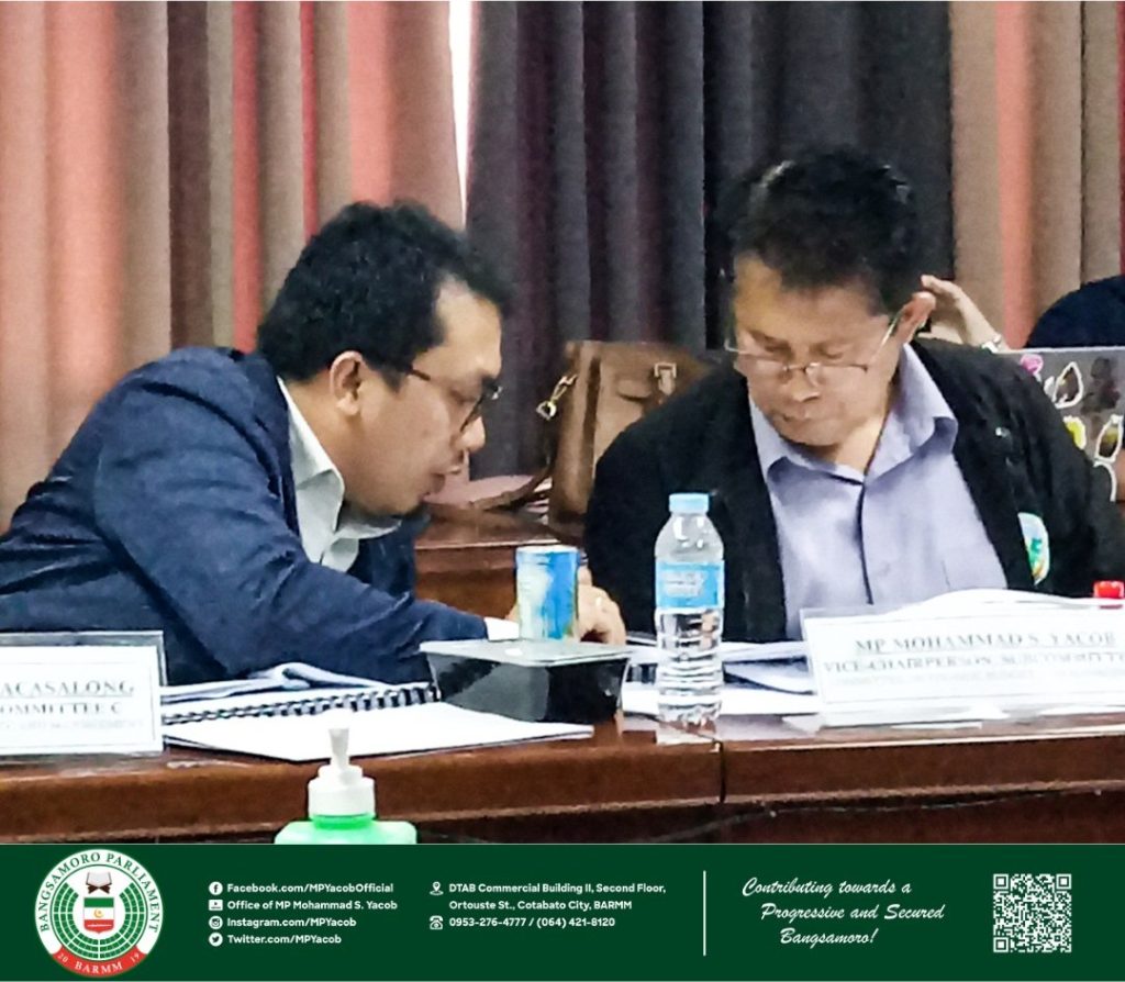 𝐂𝐎𝐓𝐀𝐁𝐀𝐓𝐎 𝐂𝐈𝐓𝐘 | Member of Parliament (MP) Mohammad S. Yacob, Ph.D., Vice-chairperson to the Sub-Committee C of the Committee on Finance, Budget, and Management (CFBM) attends the deliberation of the proposed 2023 budget of the Ministry on Human Settl