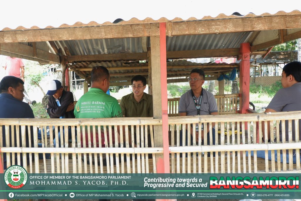 COTABATO CITY| The Office of the Member of Parliament (MP) Mohammad S. Yacob, Ph.D., represented by Supervising Political Affairs Officer I (SPAO I) Hammad A. Yacob, joins the site visitation for the Transitional Development Impact Fund (TDIF) Projec