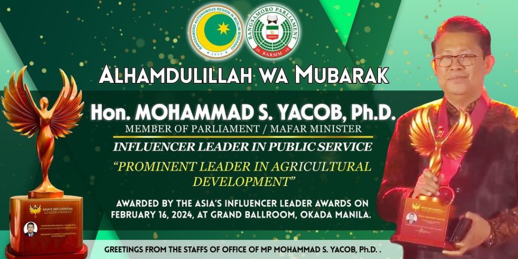 Alhamdulillah! Celebrating an exceptional milestone and a well-deserved Bangsamoro success.