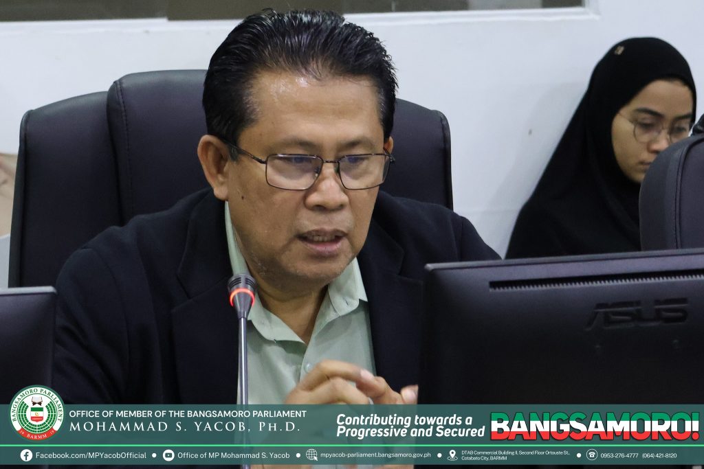 READ| Member of Parliament (MP) Mohammad S. Yacob, Ph.D., representing the Government of the Day, delivered a privilege speech before the members of the Committee on Agriculture, Fisheries, and Agrarian Reform (CAFAR) meeting for the proposed bill no. 42