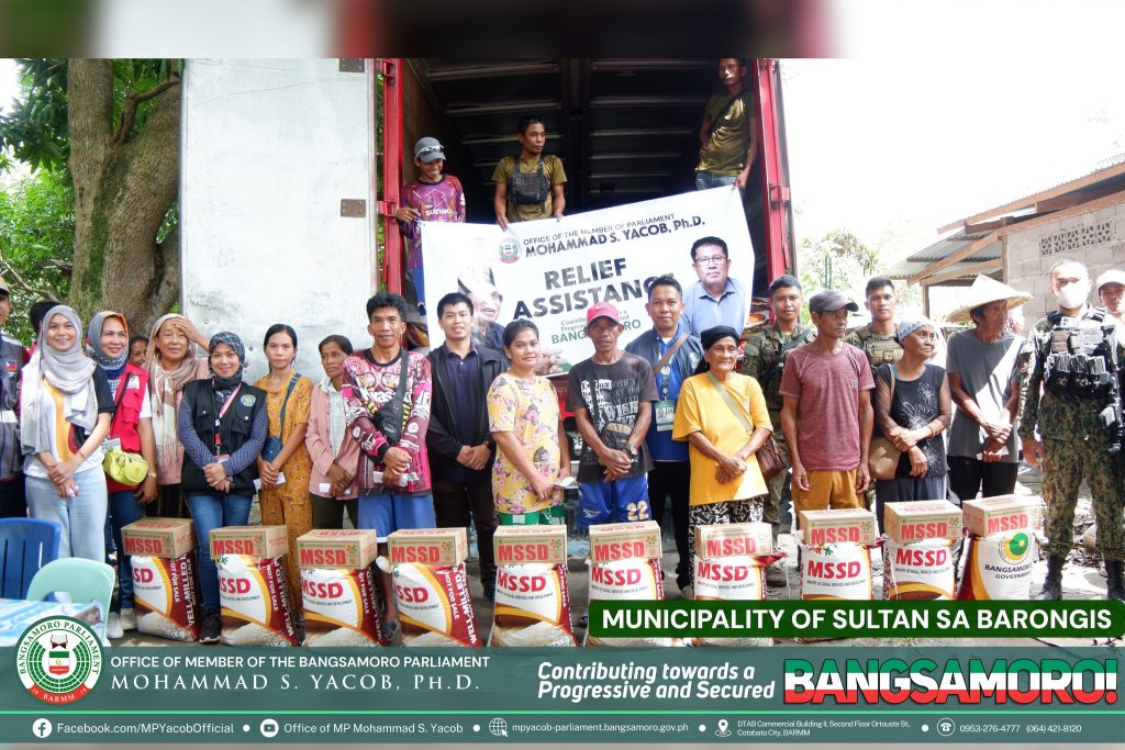 READ| The staff of the Office of the Member of Parliament (MP) Mohammad S. Yacob, Ph.D., successfully conducted a simultaneous relief assistance distribution yesterday, July 23, 2024, in the Municipalities of Datu Montawal and Sultan Sa Barongis, particularly in Sitio Kurungan, Barangay Pagagawan, and Barangay Masulot respectively in the province of Maguindanao Del Sur