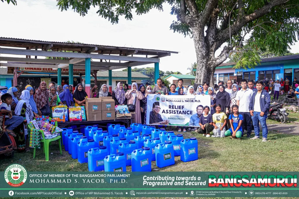 READ| The staff of the Office of Member of Parliament (MP) Mohammad S. Yacob, Ph.D., under the directive and guidance of their principal MP Mohammad S. Yacob, Ph.D., has simultaneously conducted relief assistance to four evacuation centers in the municipality of Datu Odin Sinsuat, Maguindanao del Norte on July 26-28, 2024.